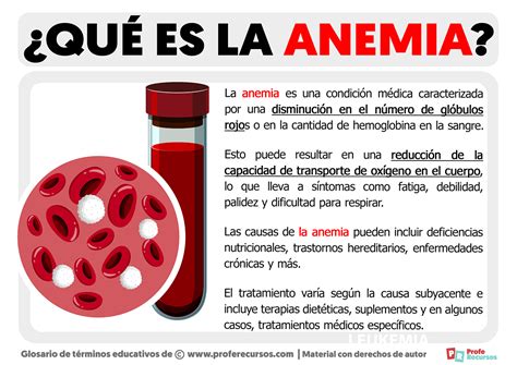 qué es la anemia